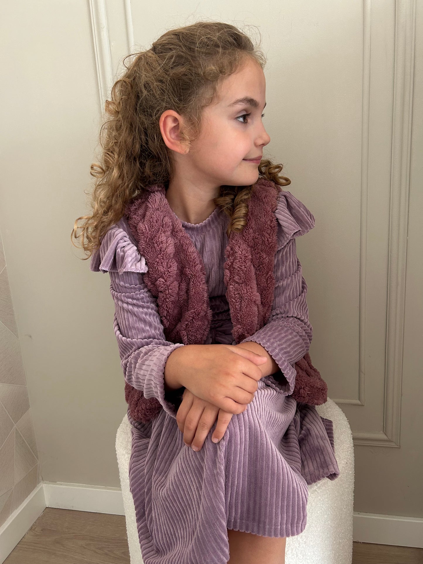 By Isèle Gilet Roze Paars - By Isèle
