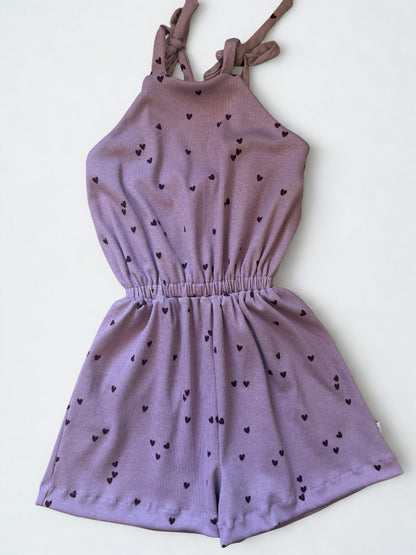 Playsuit hartjes | Mauve
