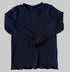ribshirt donkerblauw meisjes