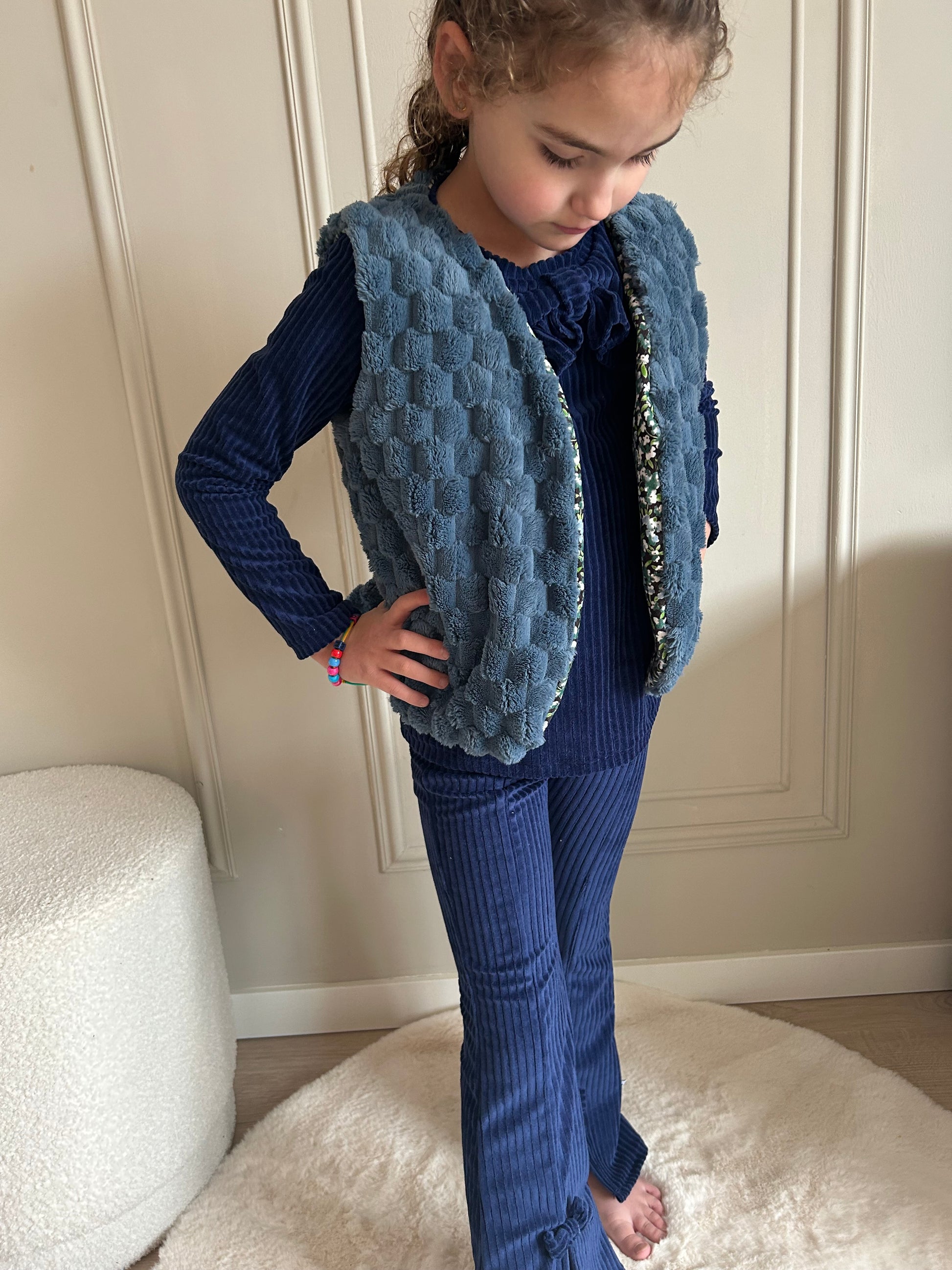 By Isèle gilet Noa blauw - By Isèle