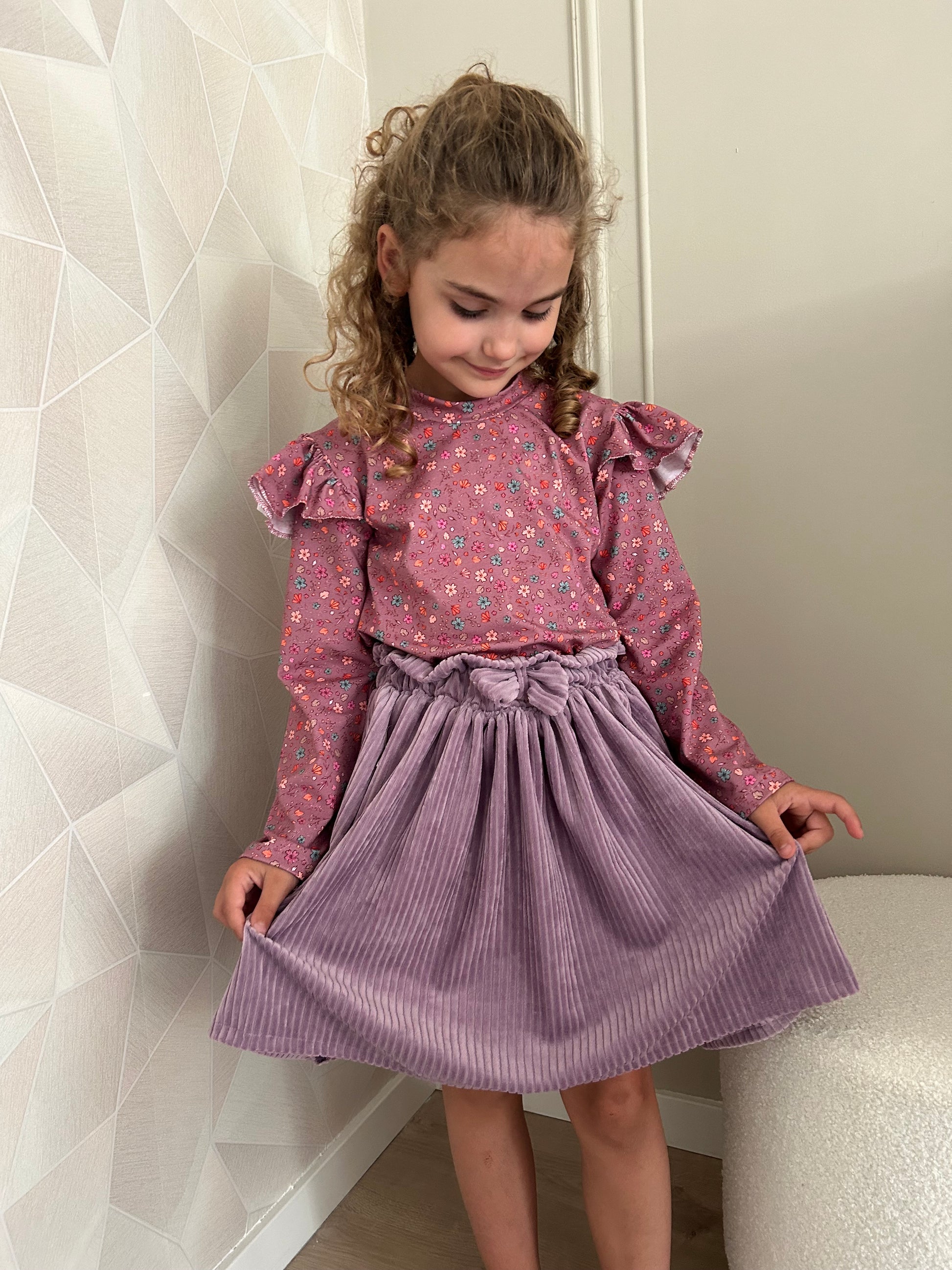 By Isèle shirt roze bloem - By Isèle