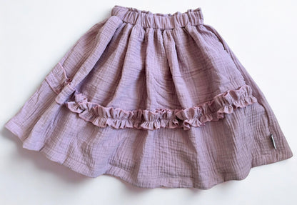 mousseline rokje roze 