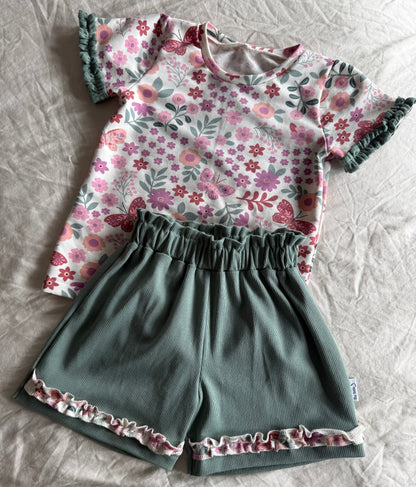 Handgemaakt meisjes shirt | Fleur