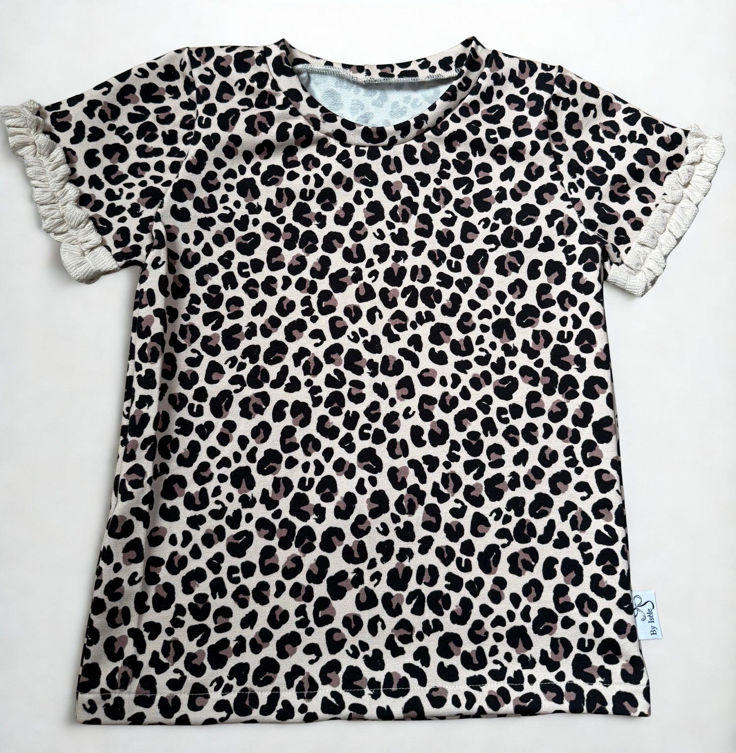 Handgemaakt meisjesshirt | Indy luipaard