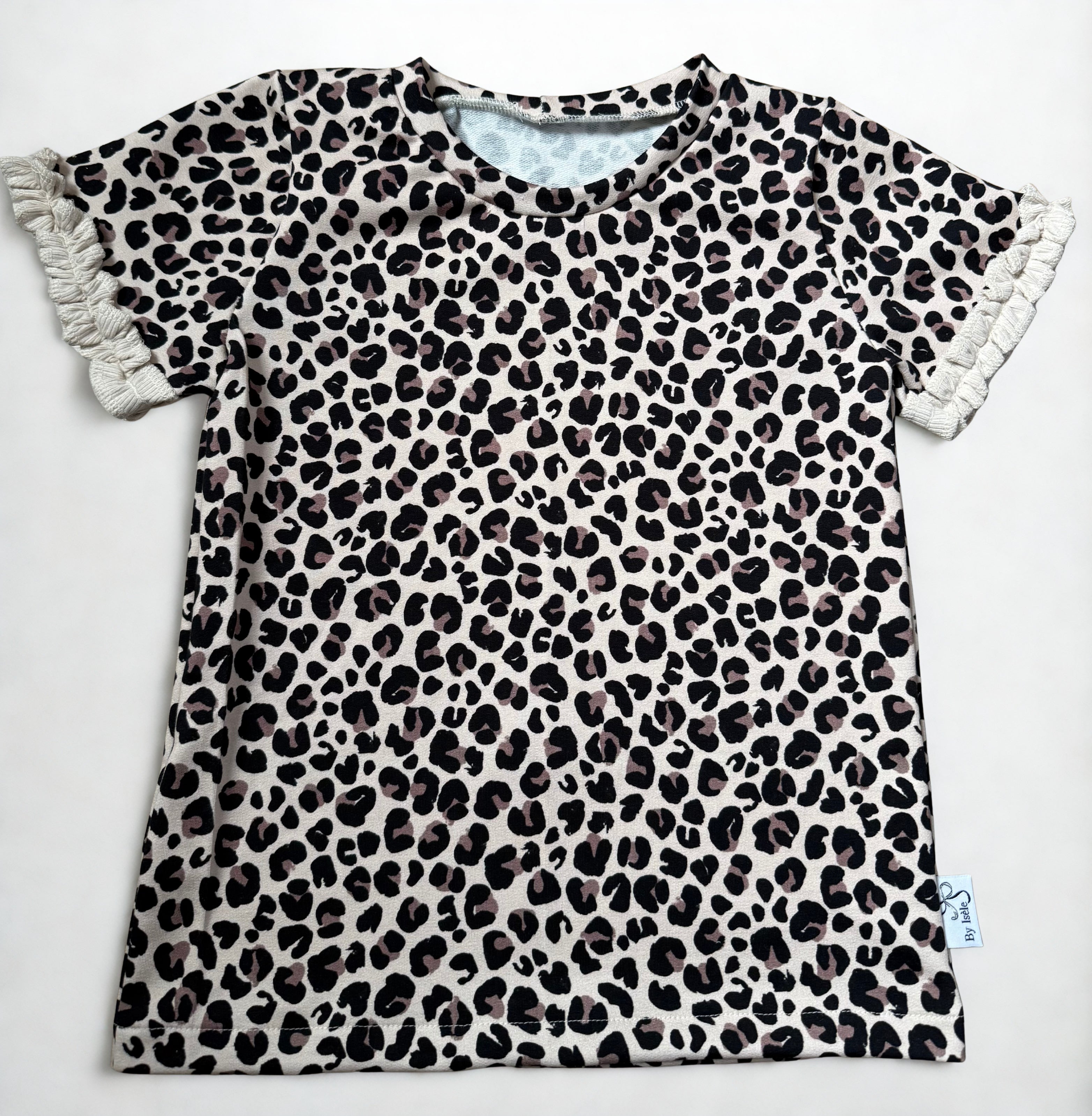 Handgemaakt meisjesshirt | Indy luipaard