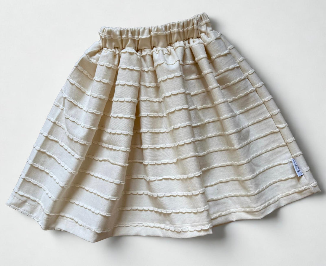 ruffle rokje ecru 