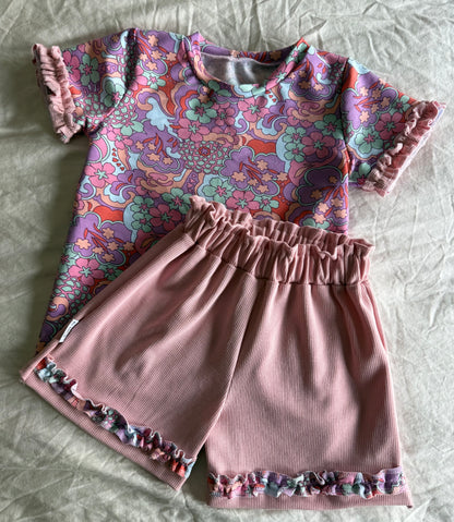Handgemaakt meisjesshirt | Retro