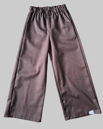 twill broek meisjes bruin