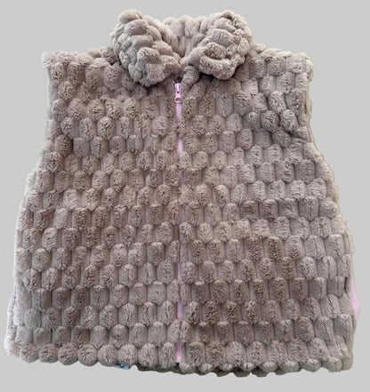 faux fur bodywarmer meisjes
