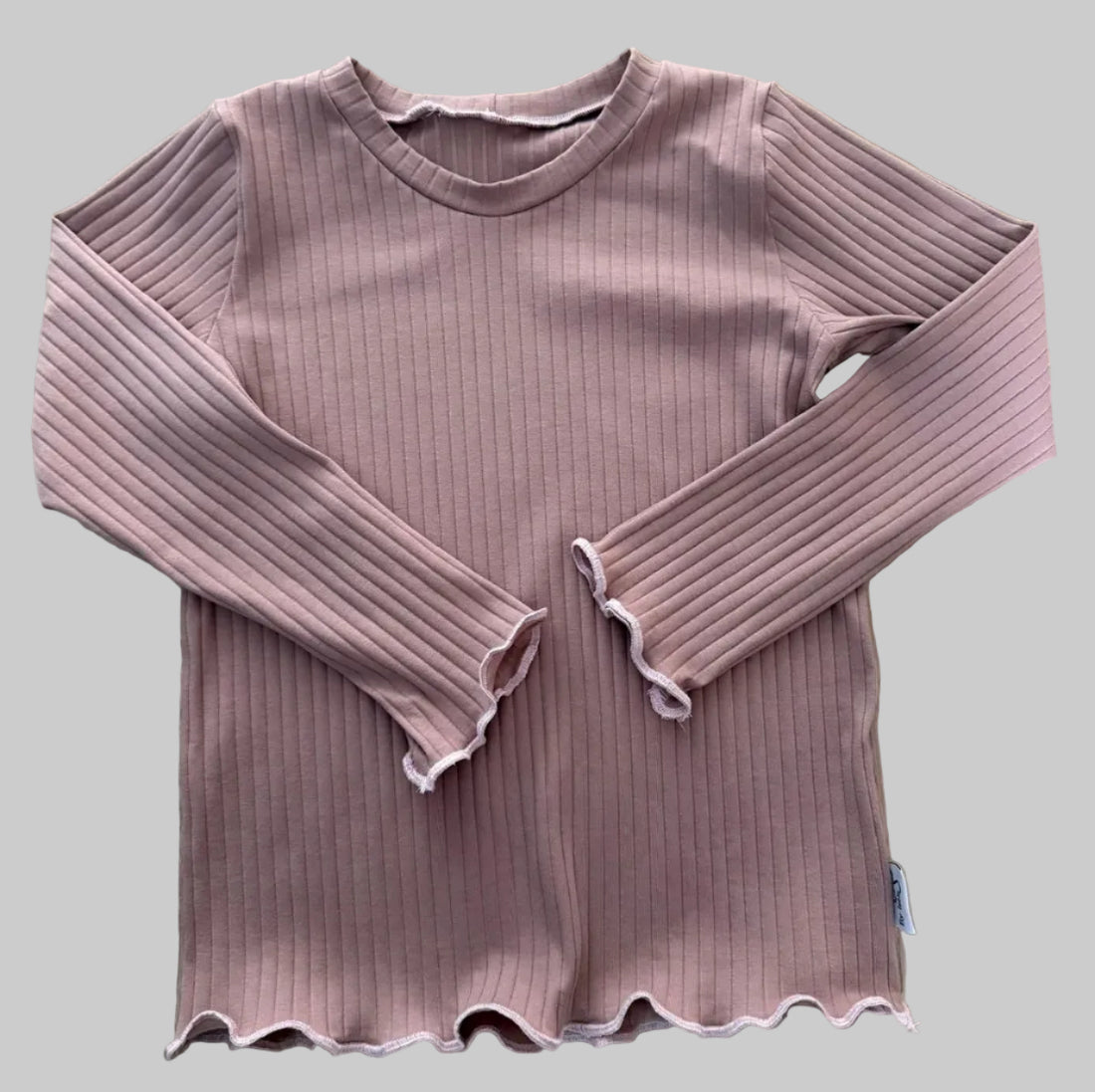 lichtroze ribshirt meisjes