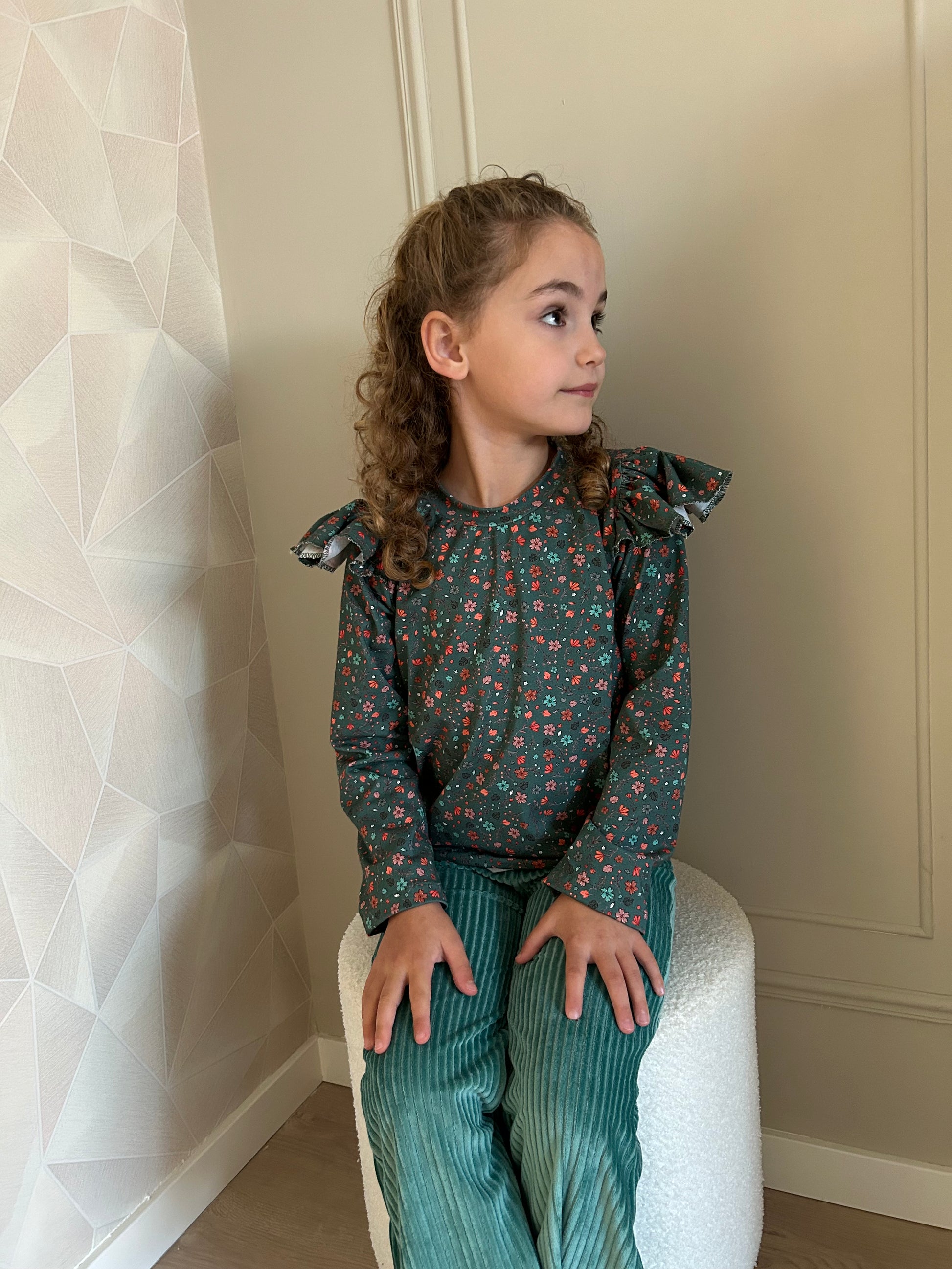 By Isèle shirt Groene Bloem - By Isèle
