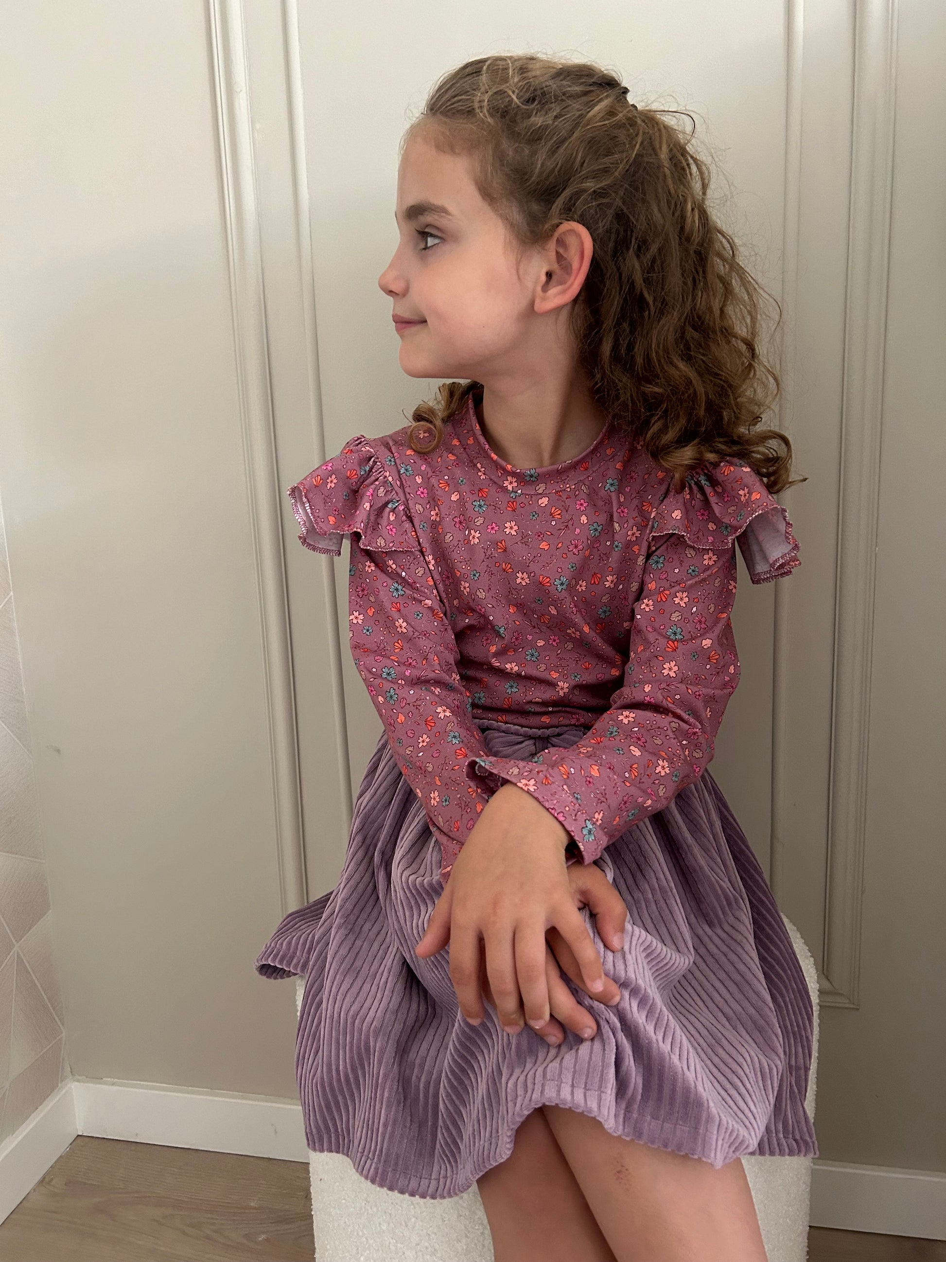 By Isèle shirt roze bloem - By Isèle