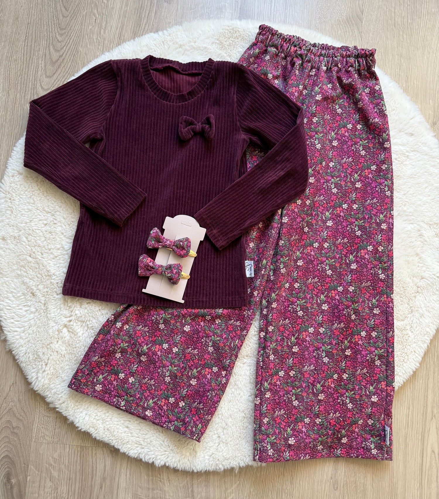 Palazzo Lina meisjesbroek roze of paars| comfortabele wijde broek met elastiek