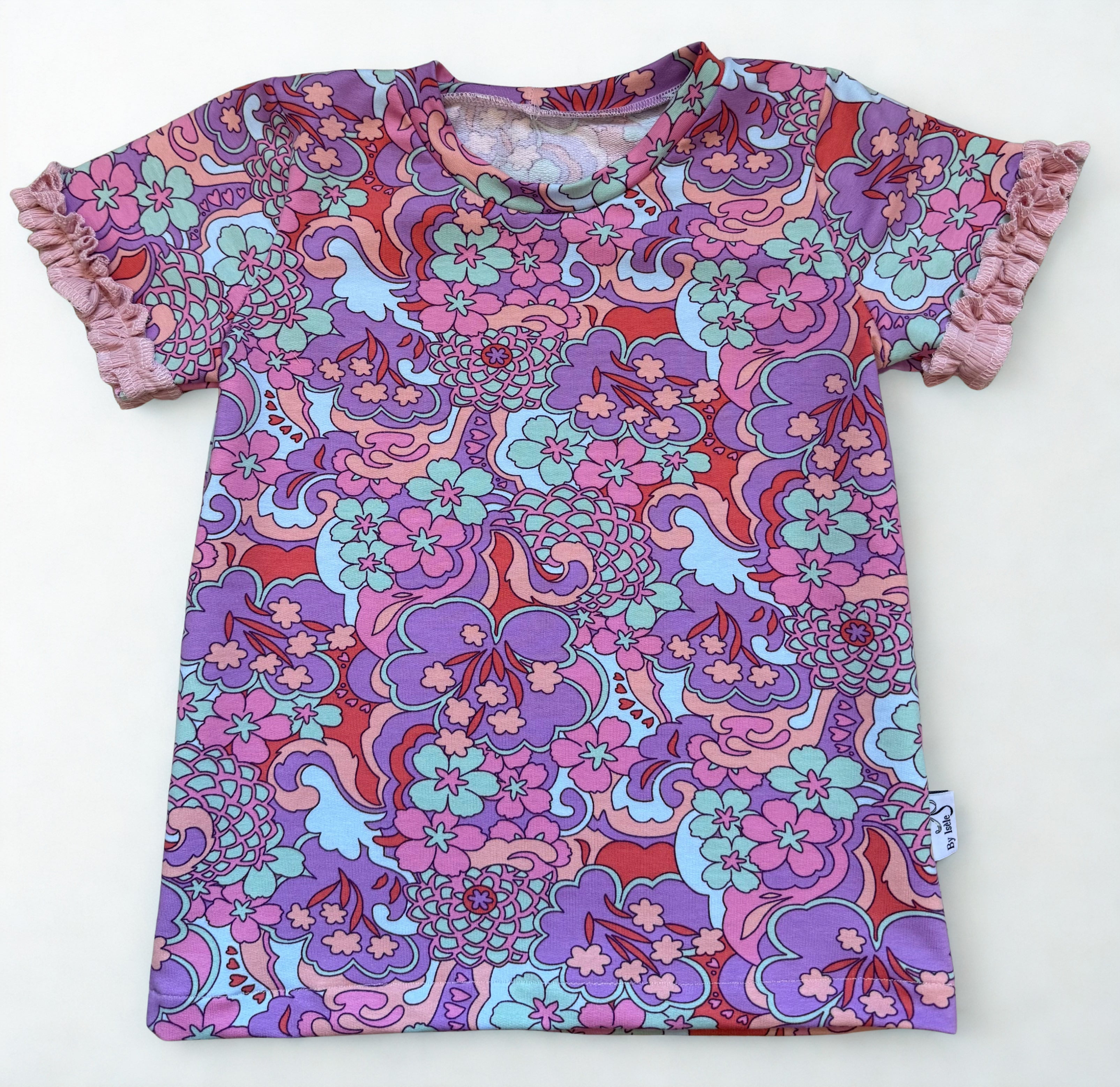 Handgemaakt meisjesshirt | Retro