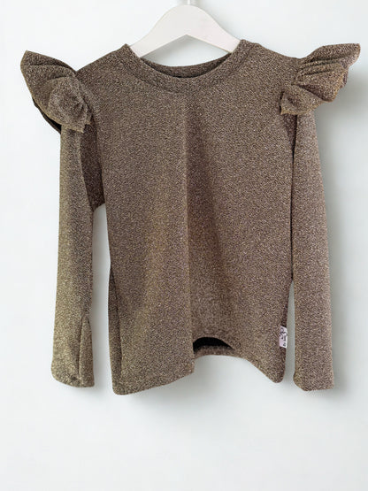 Glitter shirt goud of zilver| By Isèle 2 jaar