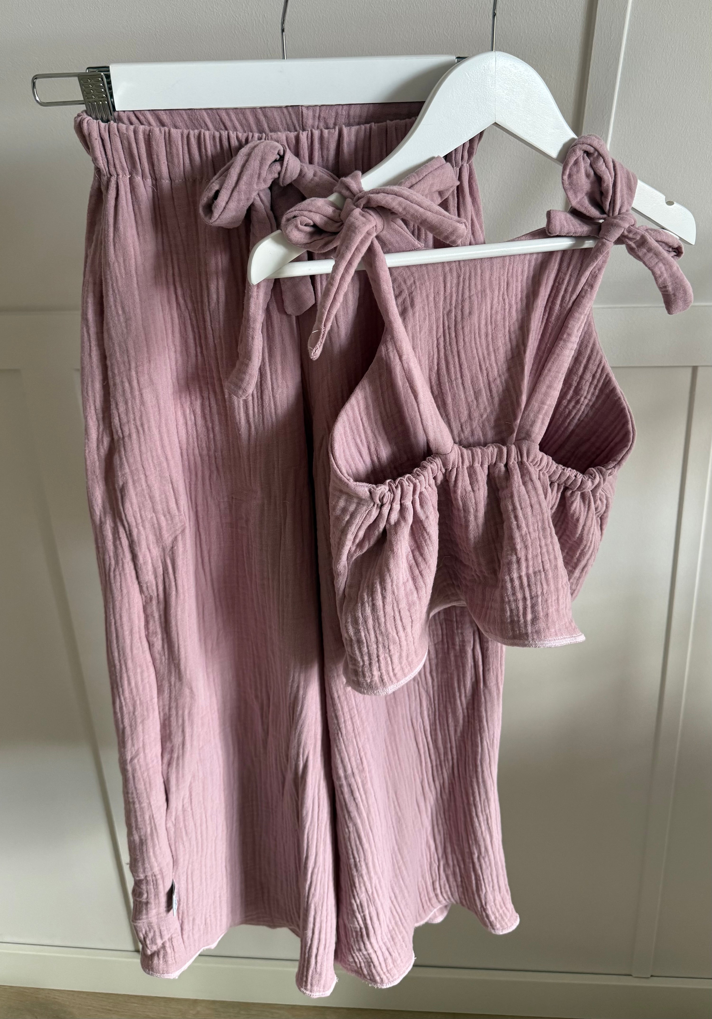 Set mousseline roze | By Iséle