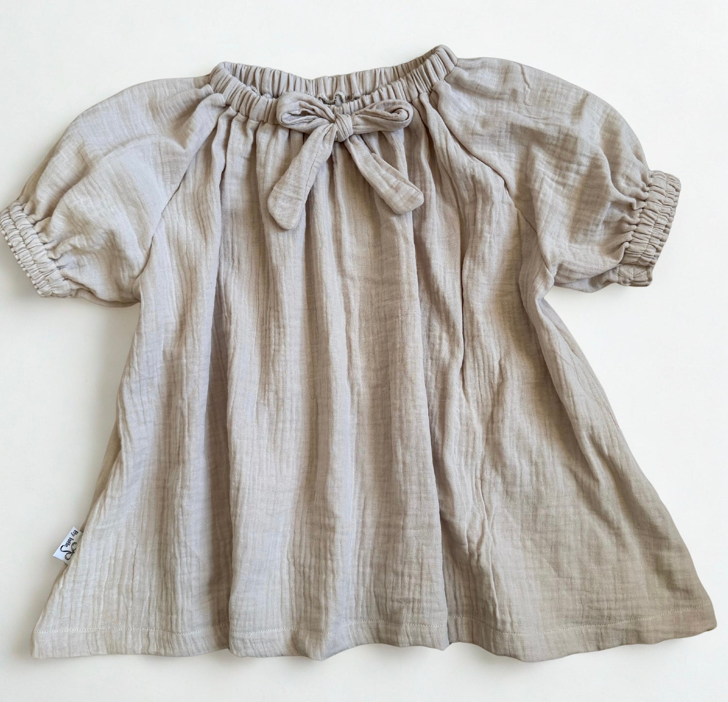 mousseline blouse beige