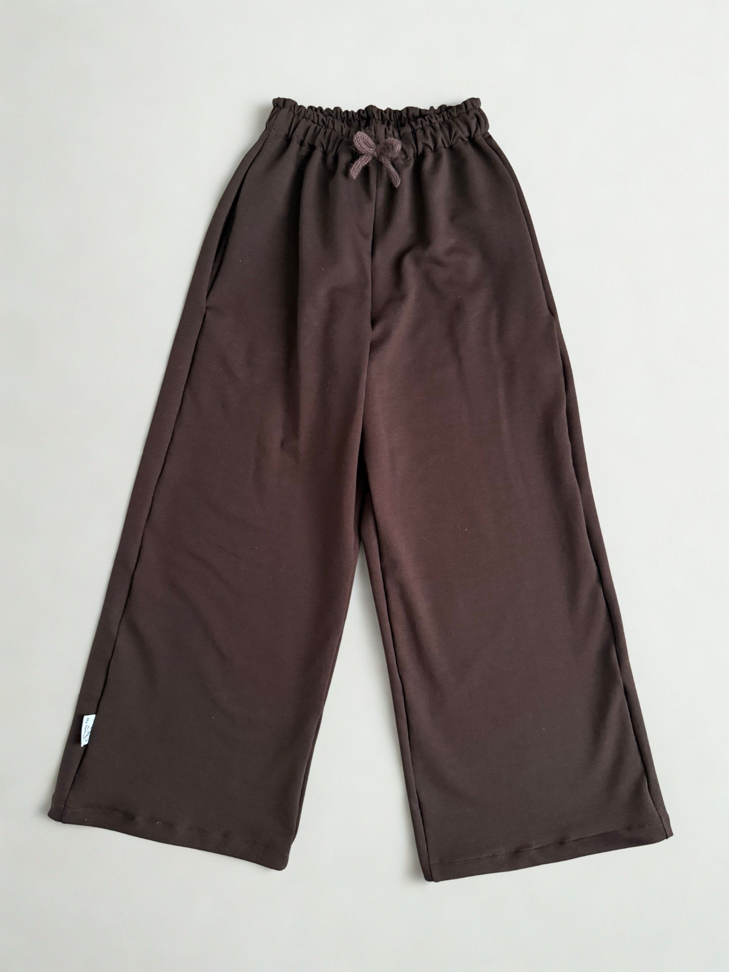Bruine wide-leg broek