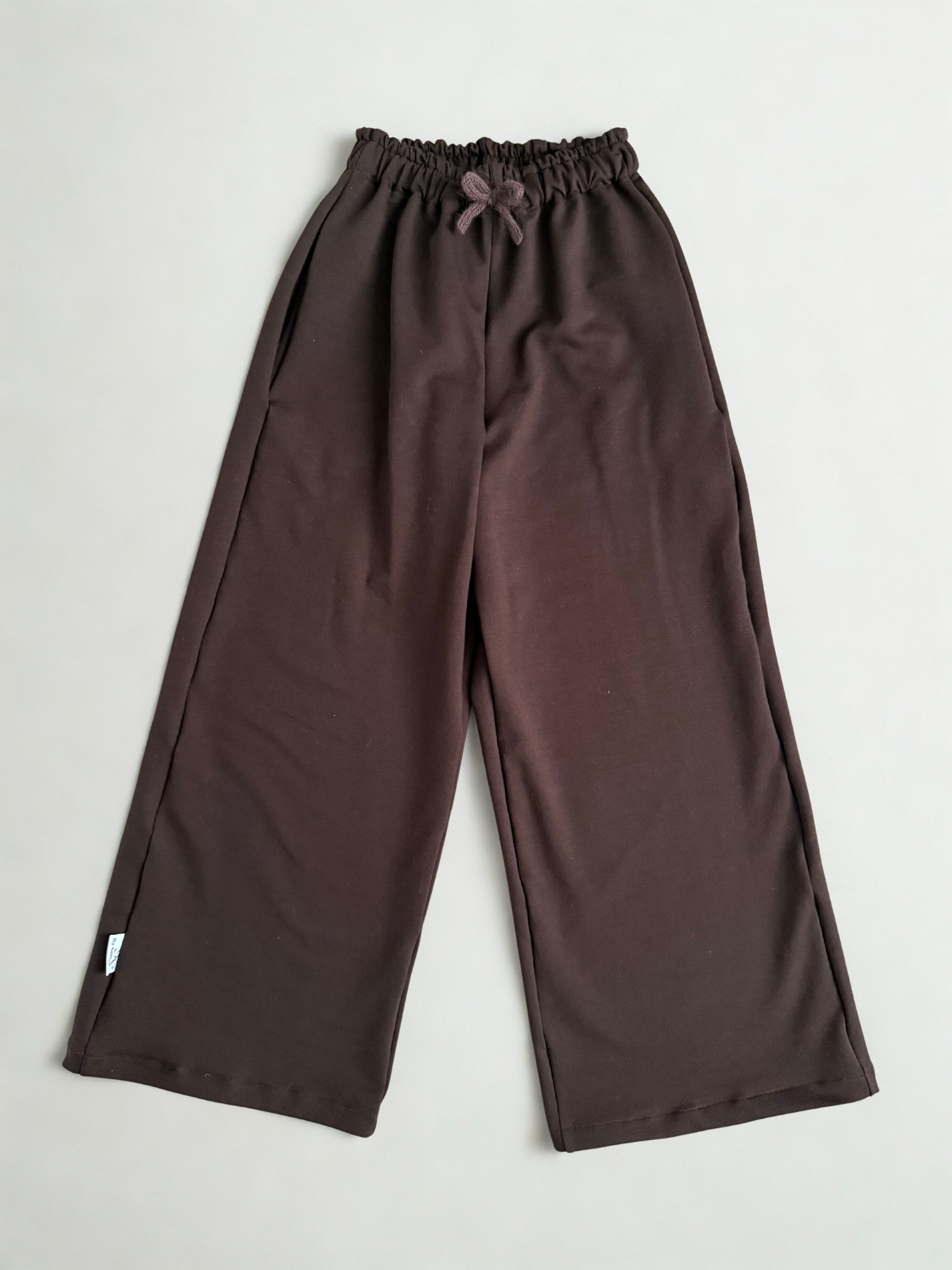 Bruine wide-leg broek