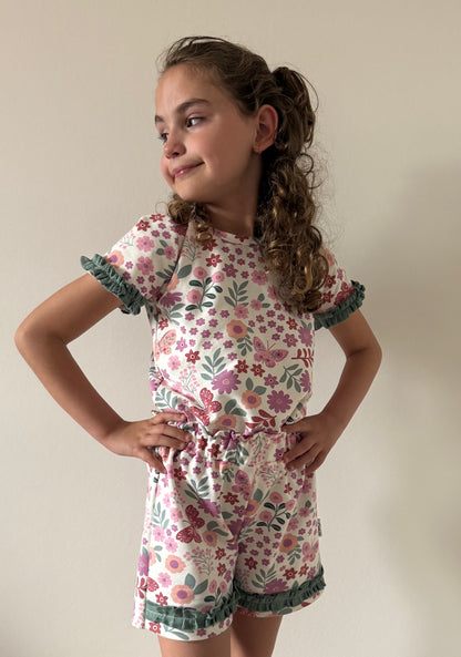 Handgemaakt meisjes shirt | Fleur