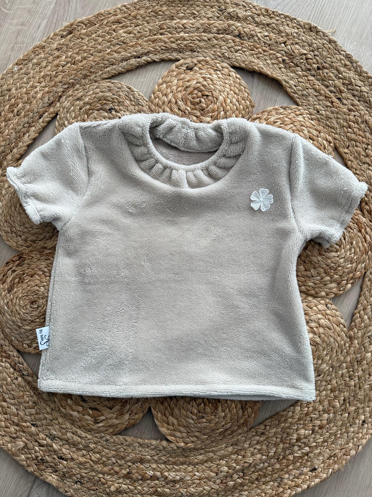 badstof shirtje beige 