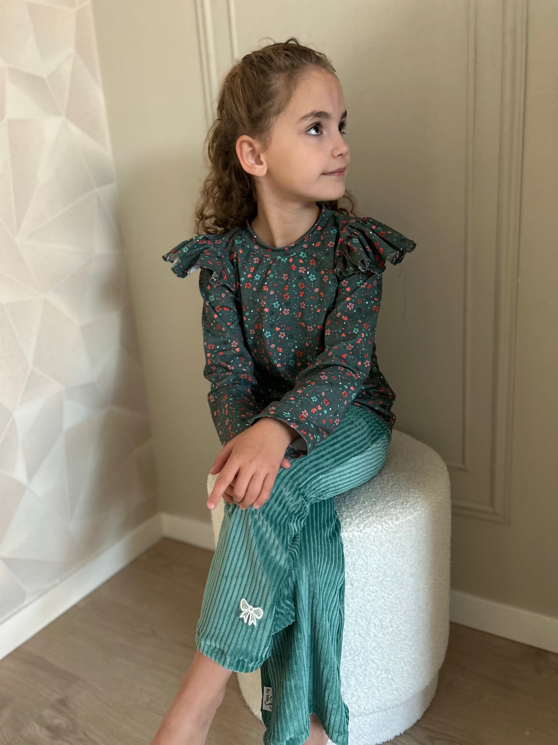 By Isèle shirt Groene Bloem - By Isèle