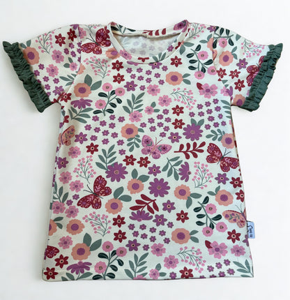 Handgemaakt meisjes shirt | Fleur