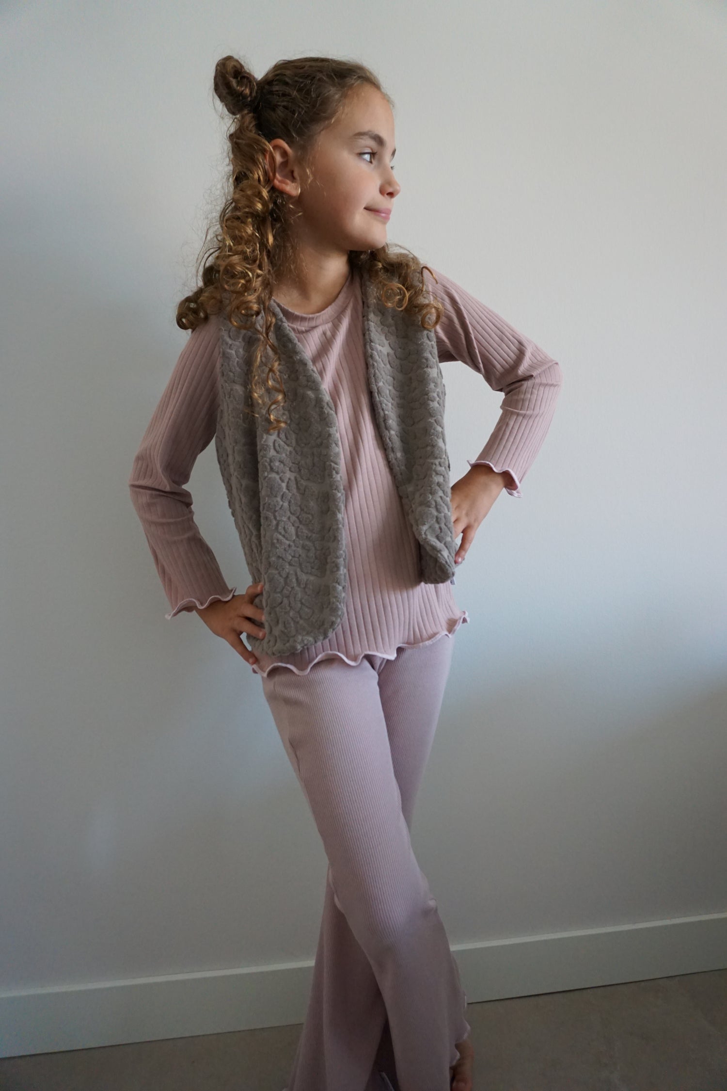 Panter gilet meisjes