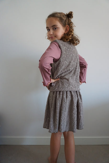 Panter gilet meisjes