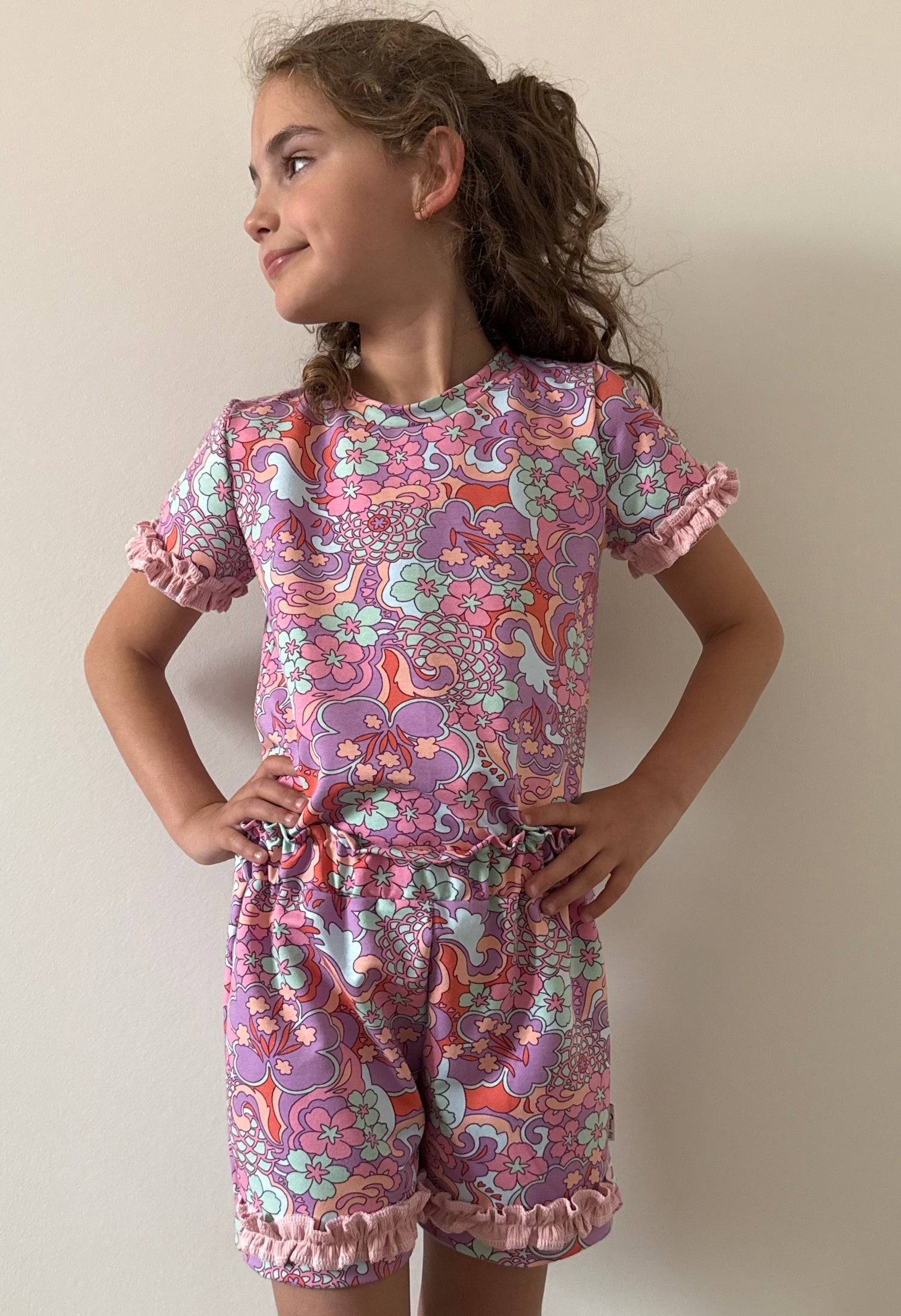 Handgemaakt meisjesshirt | Retro