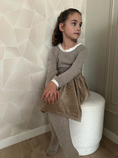 Trui Luna taupe | By Isèle