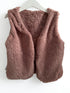 Roze glitter gilet voor meisjes fluffy