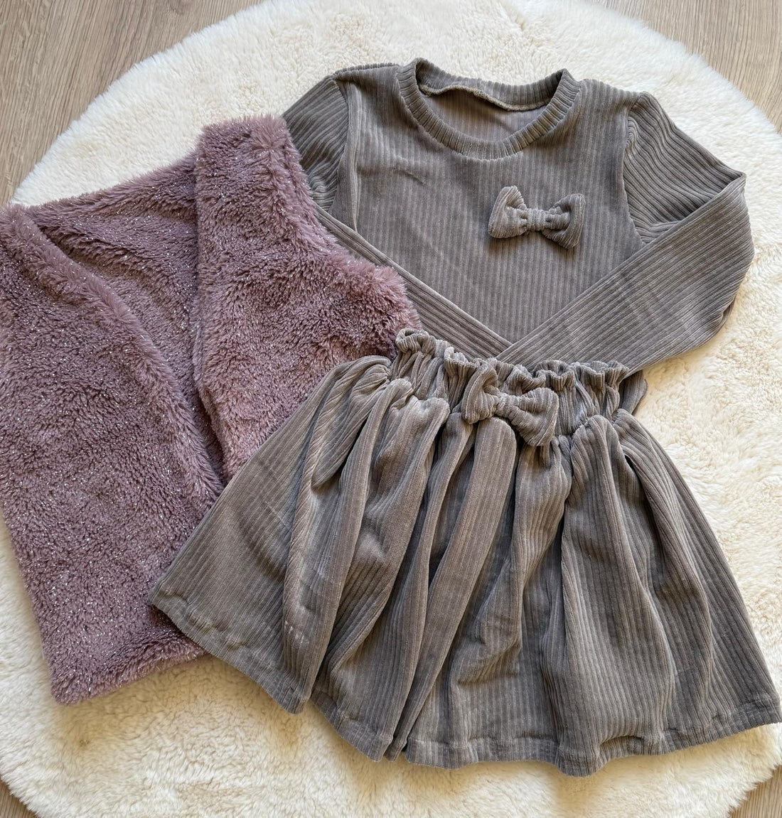 Rokje Maya taupe of burgundy | By Isèle