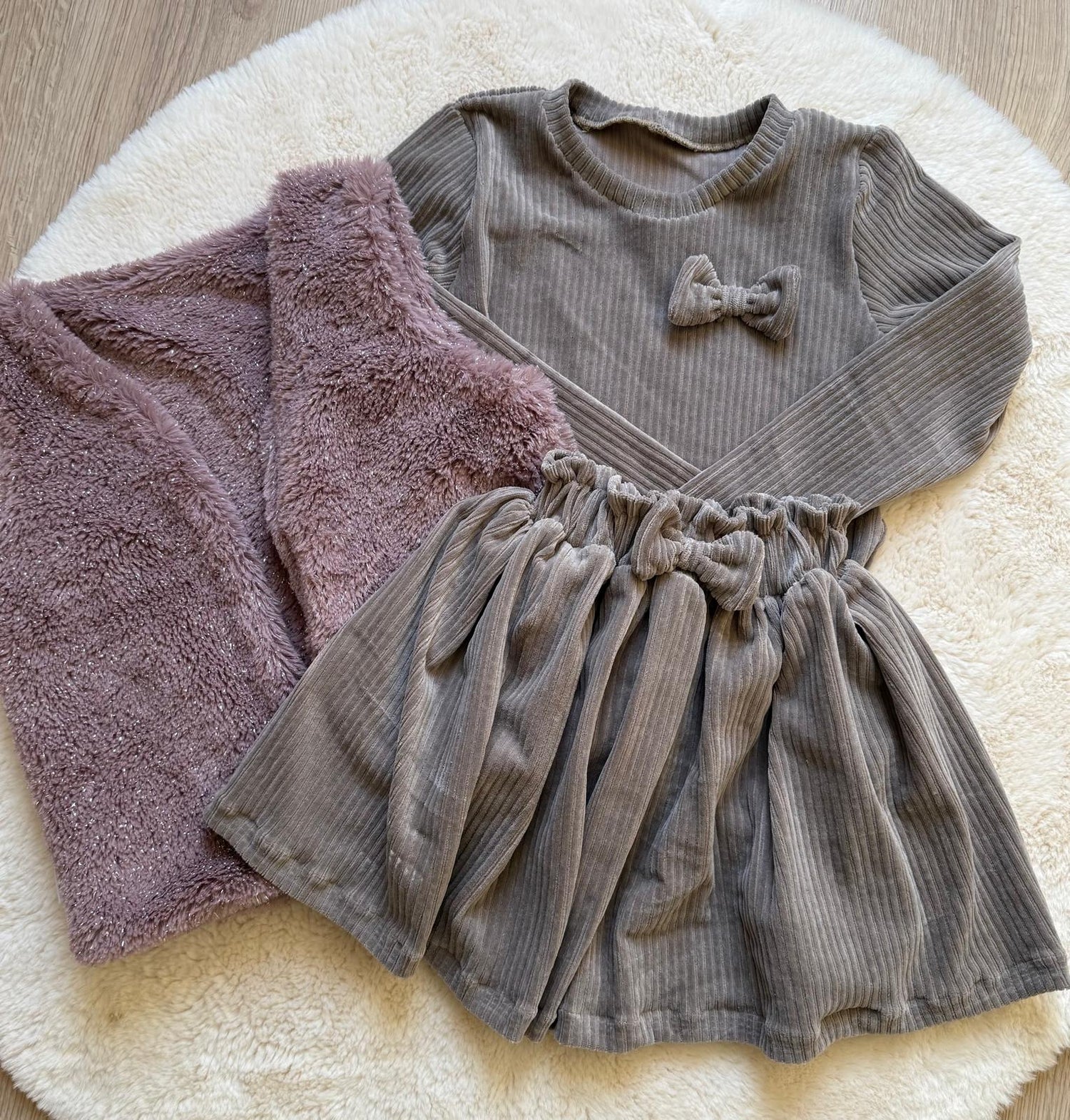 Rokje Maya taupe of burgundy | By Isèle