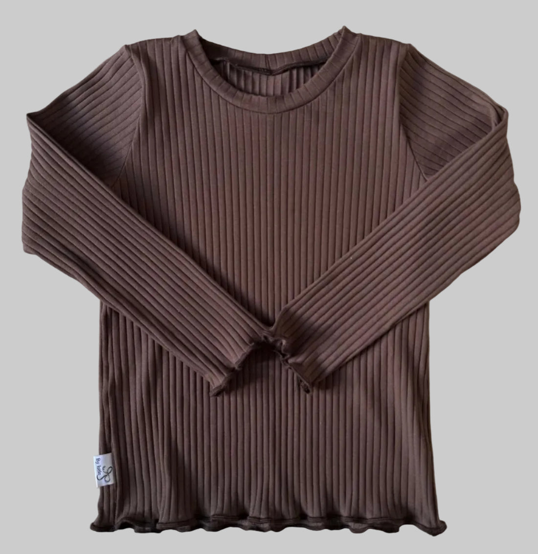 ribshirt meisjes bruin