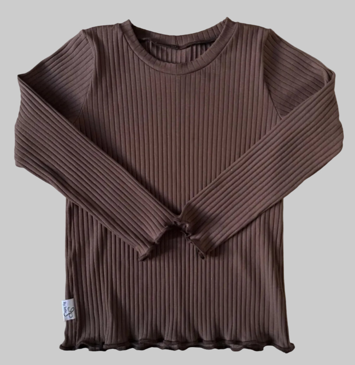 ribshirt meisjes bruin