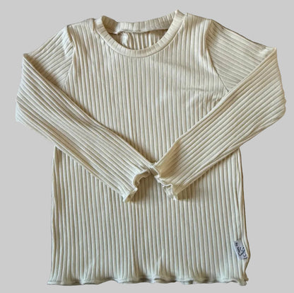 meisjesshirt beige 